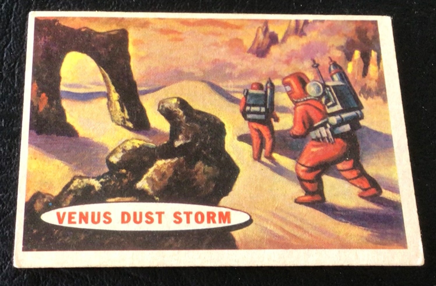 1957 Topps Space Trading Card #71 Venus Dust Storm  GOOD