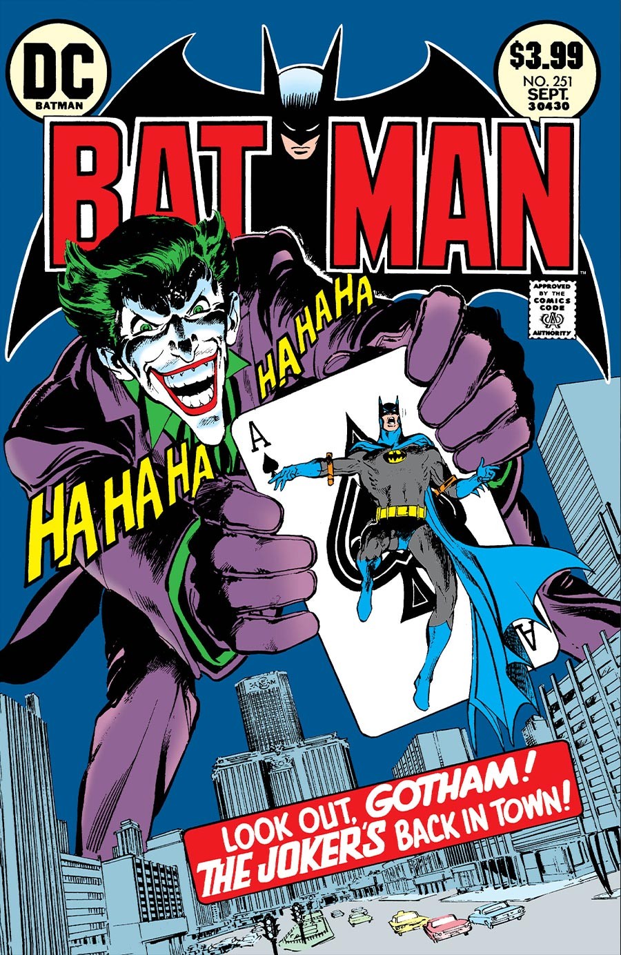 Batman #251L VF/NM; DC | Facsimile Edition  Joker Neal Adams - w/Bag+Board