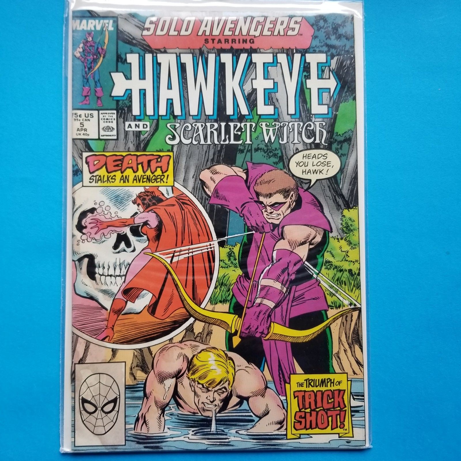 Marvel Solo Avengers #1 fumetto Occhio di Falco Strega Scarlatta Trick Shot Story