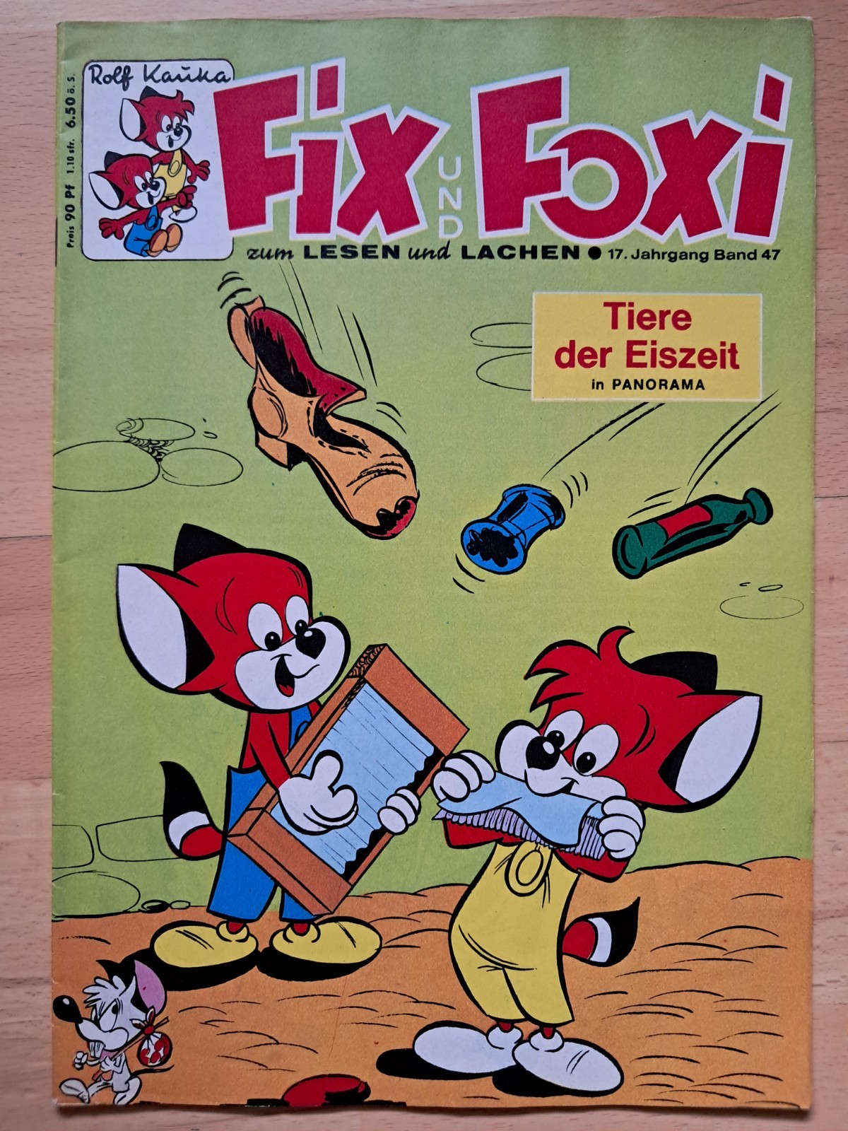 Fix + Foxi 17° anno n.47 del 1969 con pagine artigianali mini libretto + panorama - ottimo