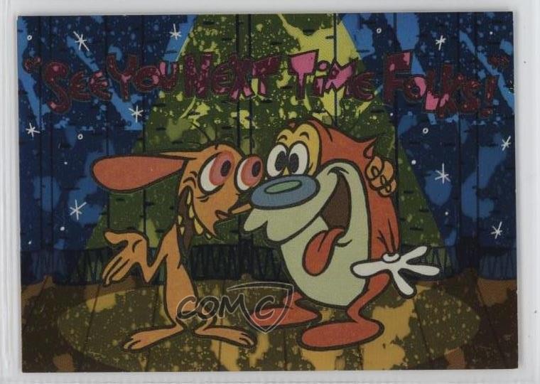 1994 Ren & Stimpy All-Prism Splotches Pattern See You Next Time Folks! #19 0j8f