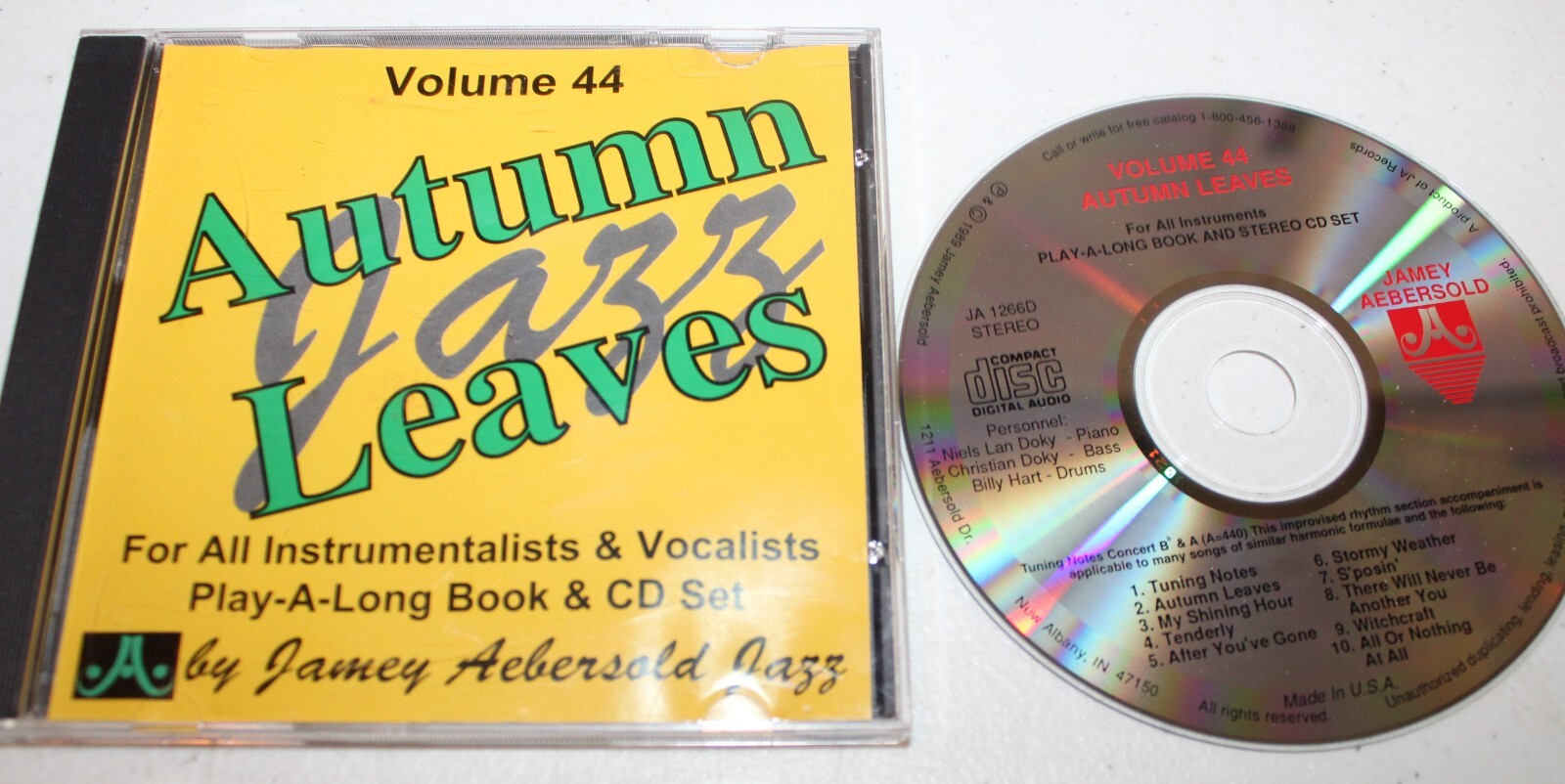 Jamey Aebersold – Autumn Leaves (CD, 1988) Jazz Swing Music