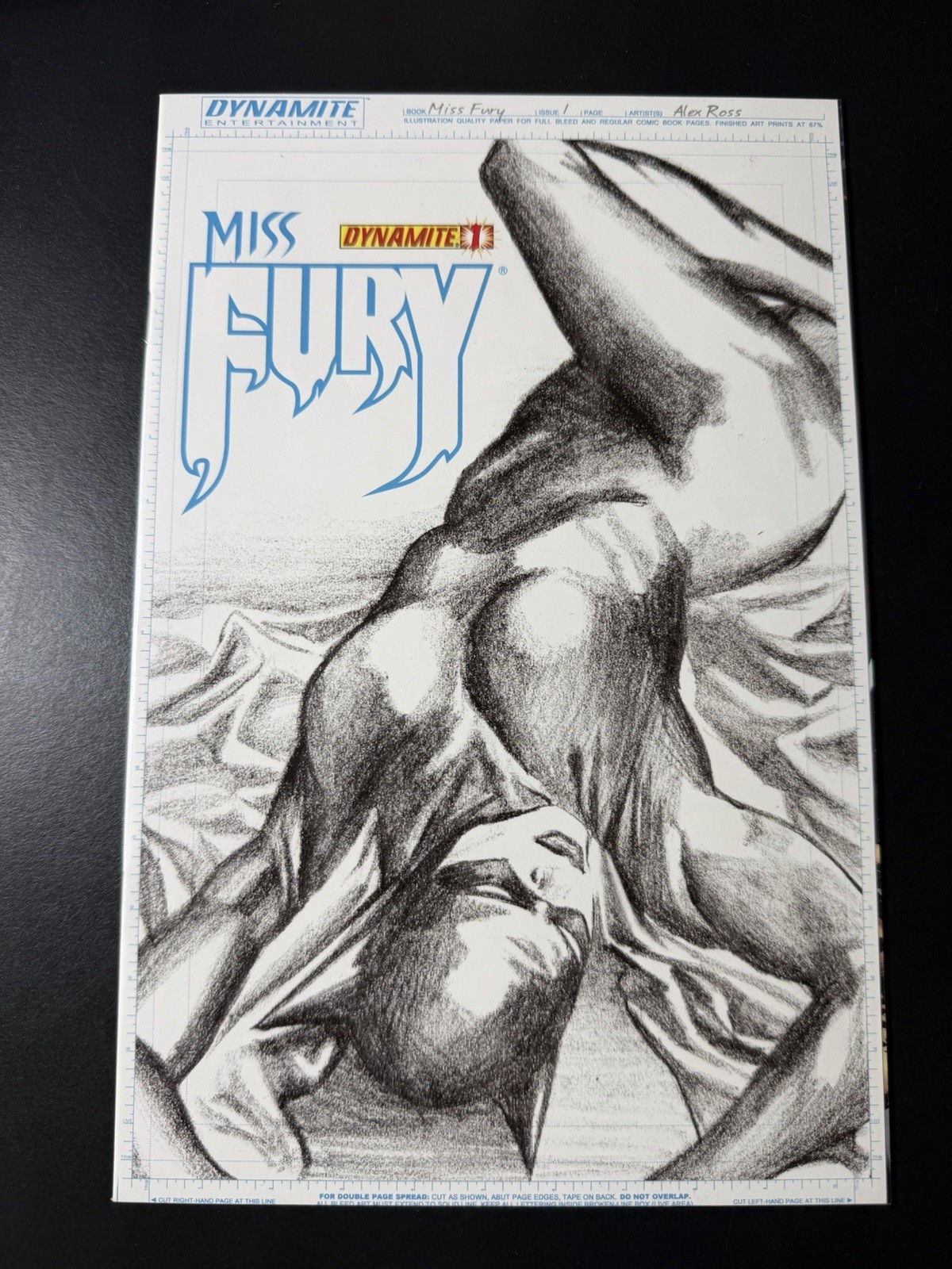 Miss Fury #1 2013 Dynamite Variant 1st Print Alex Ross Sketch 1:50 NM-