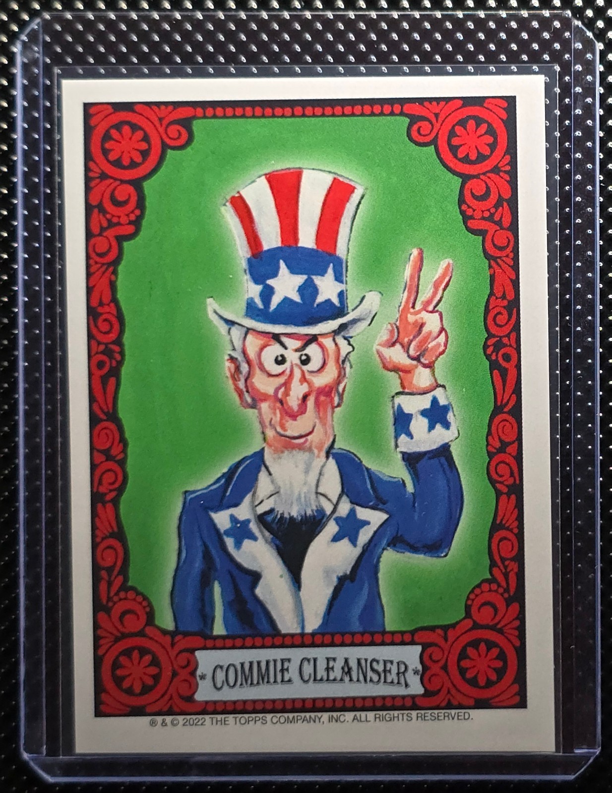 2022 Wacky Packages Serie Mensile Maggio Ritratti Commie Cleanser
