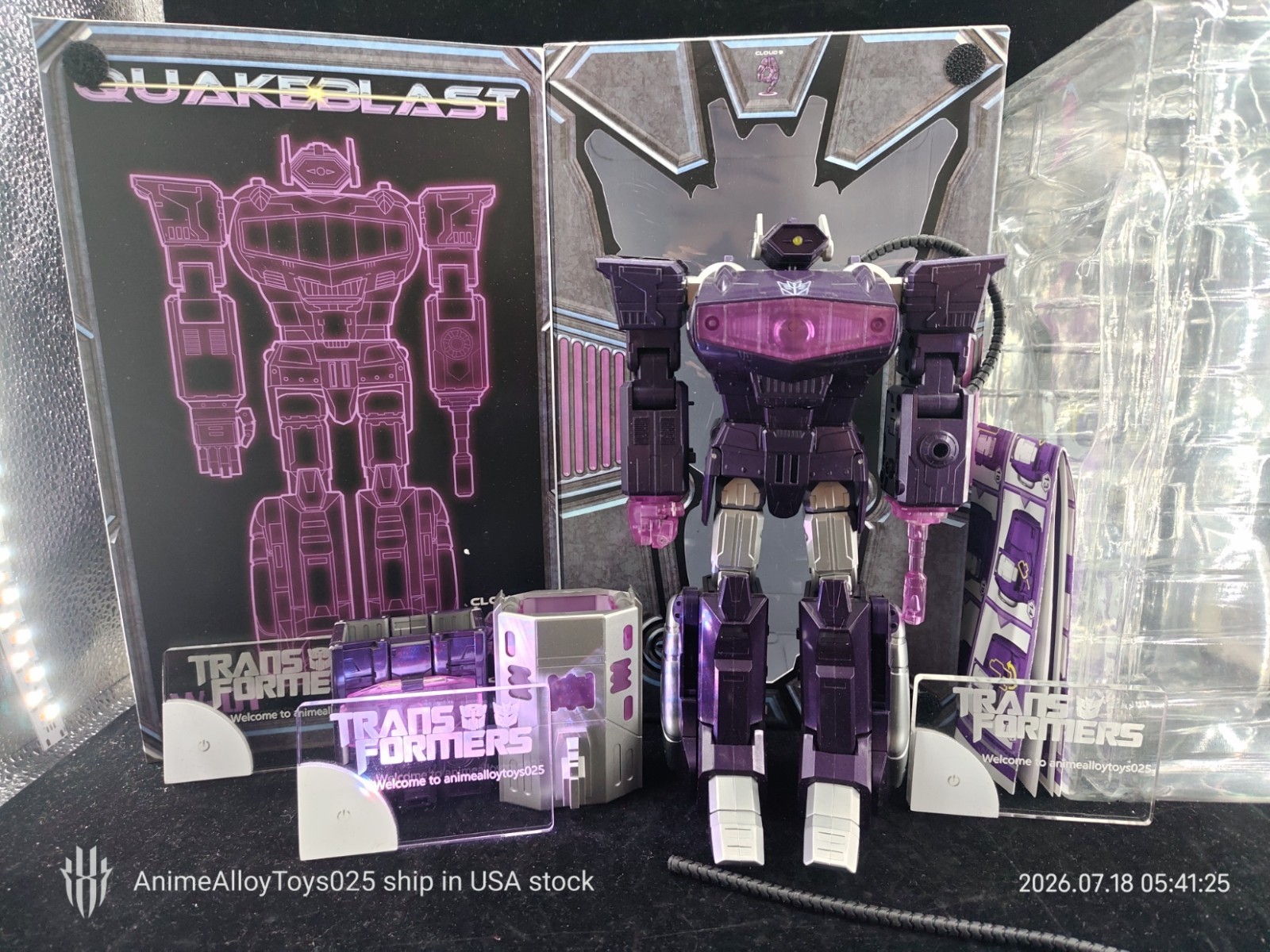 Cloud 9 C9 W-01 Quakeblast con scatola G1 Shockwave spedizione USA