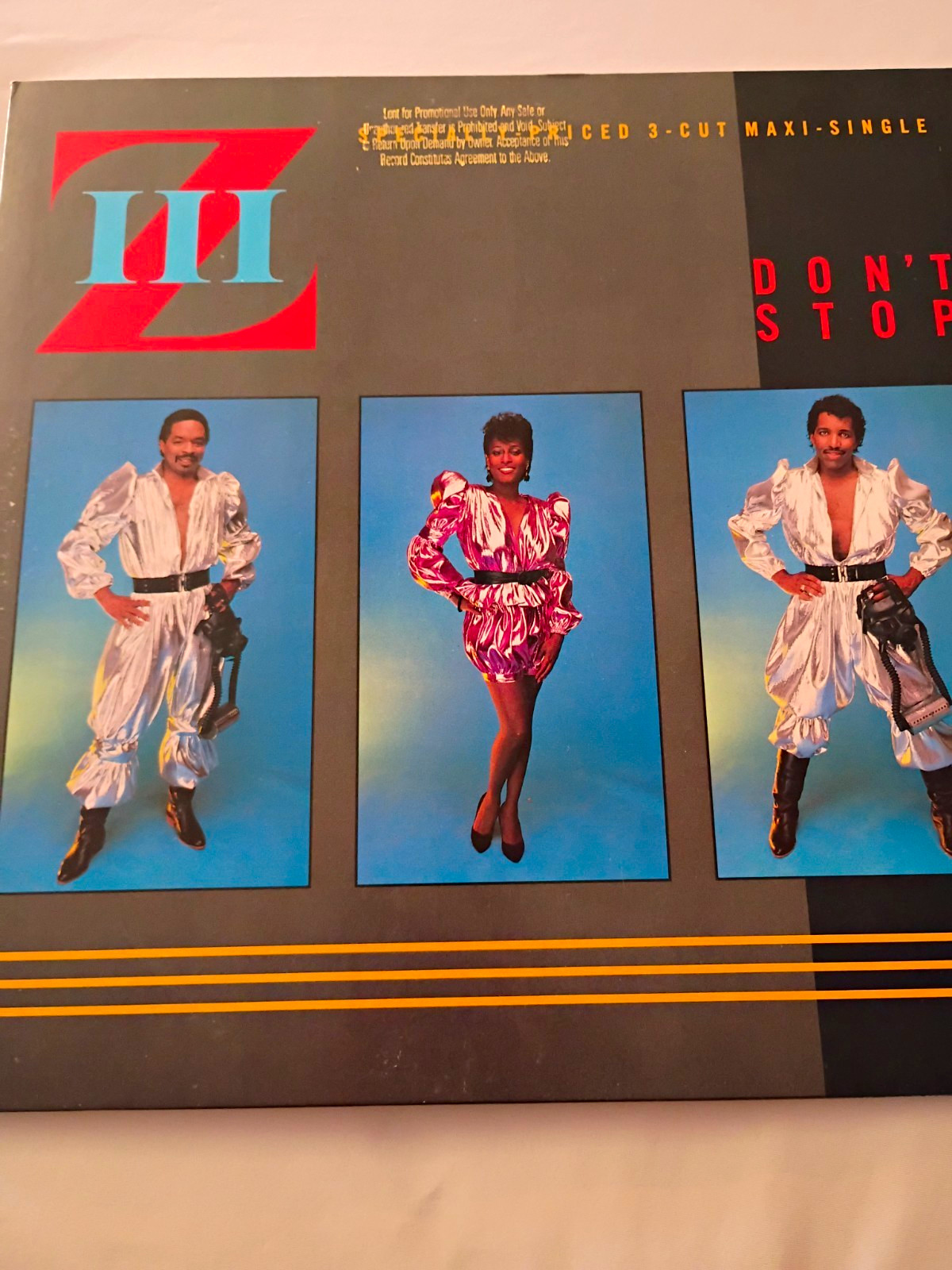 ZIII Don't Stop Warner Bros. 12" 45 RPM Vinyl Maxi-Single 1984 Promo 0-20278
