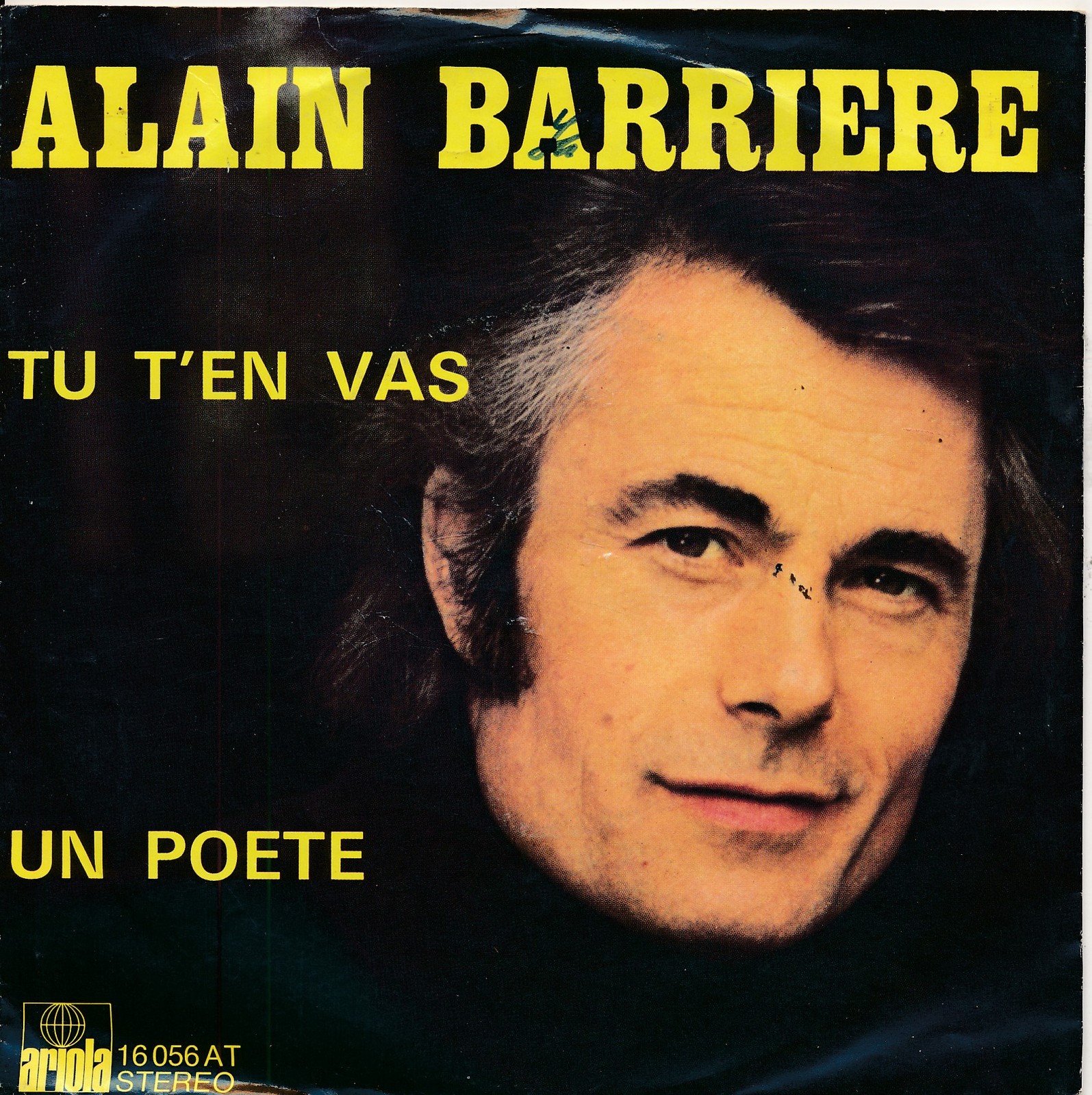 Tu T'en Vas - Alain Barriere - Single 7" Vinyl 245/13