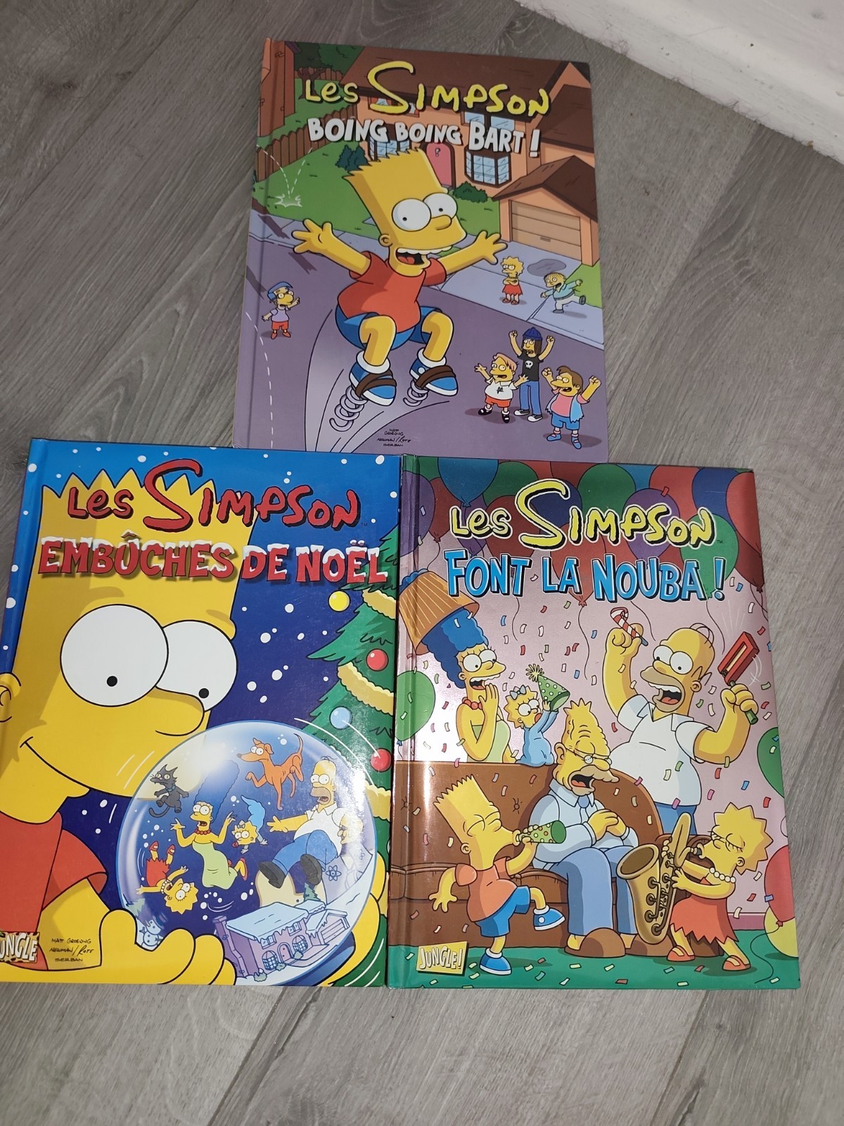 Livre Lot 3 BD Les Simpson - Matt Groening - Éditions Jungle