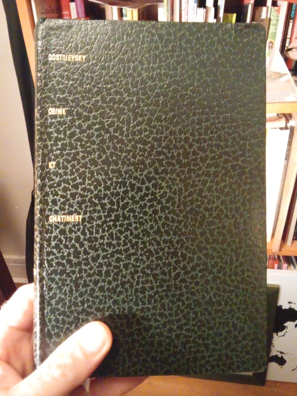 Livre relié vintage Crime et Châtiment - Dostoïevski (Club Français du Livre 1961)