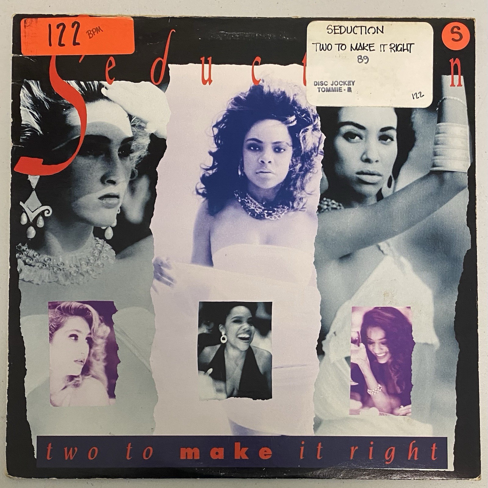 Seduction Two To Make It Right 1989 12” Vinyl Single Remixes A&M VE-7031