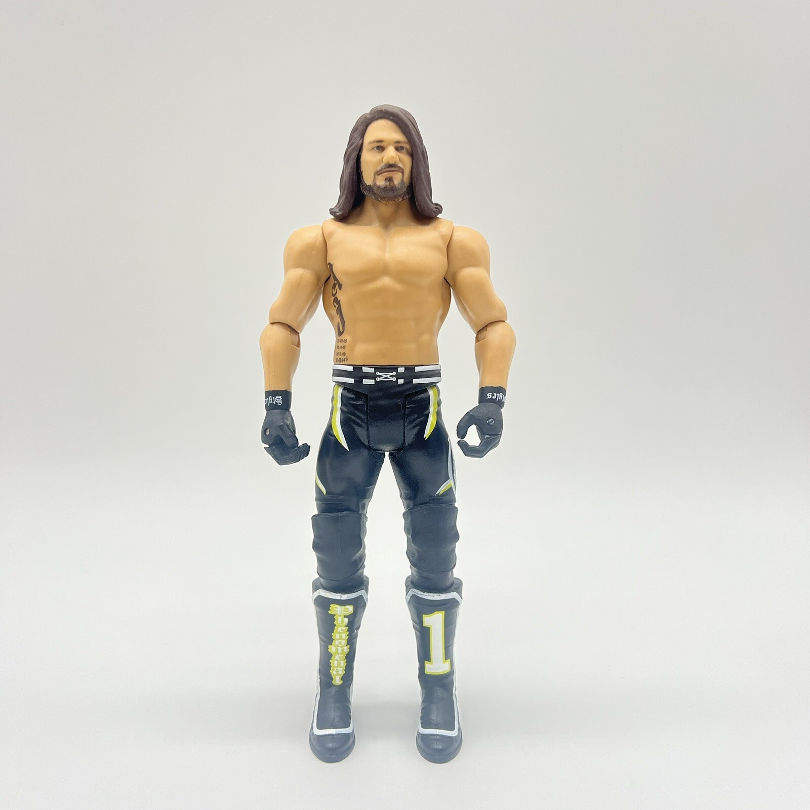 Mattel WWE AJ Styles Modellino Phenomenal 1 Black & Green Gear 6,75" 2017