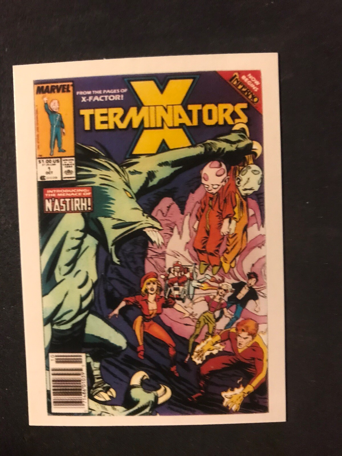'91 Comic Images Marvel prima copertina carte collezionabili serie II #55 X-Terminators