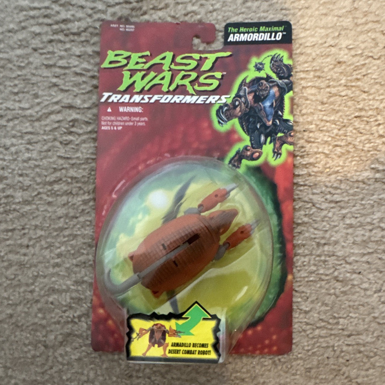 Kenner Transformers Beast Wars 1995 Armodillo Maximal Armadillo Trasformazione