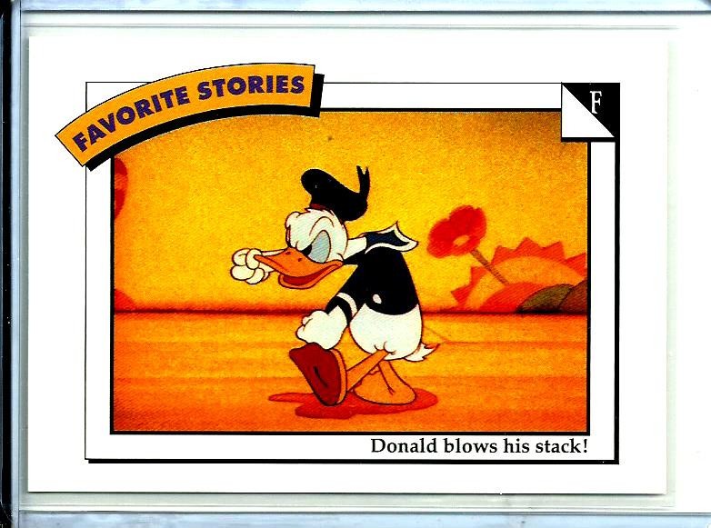 Carta Paperino 1991 Disney Impel # 42 soffia la sua pila