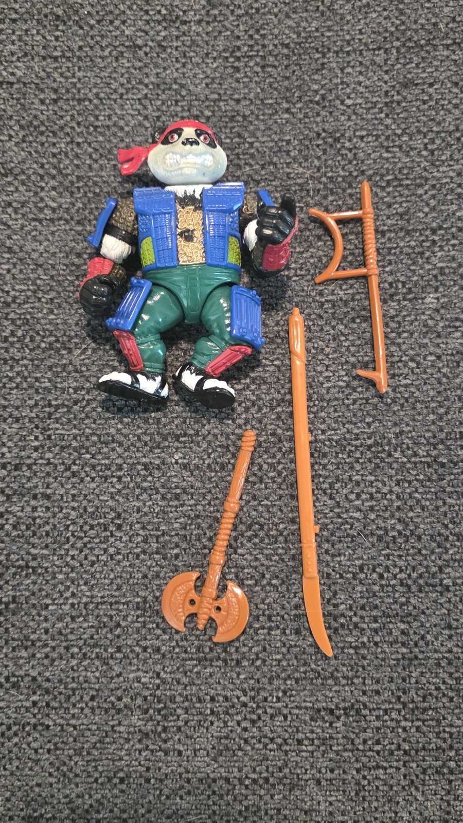 Modellino Playmates TMNT Panda Khan vintage 1990 quasi completo