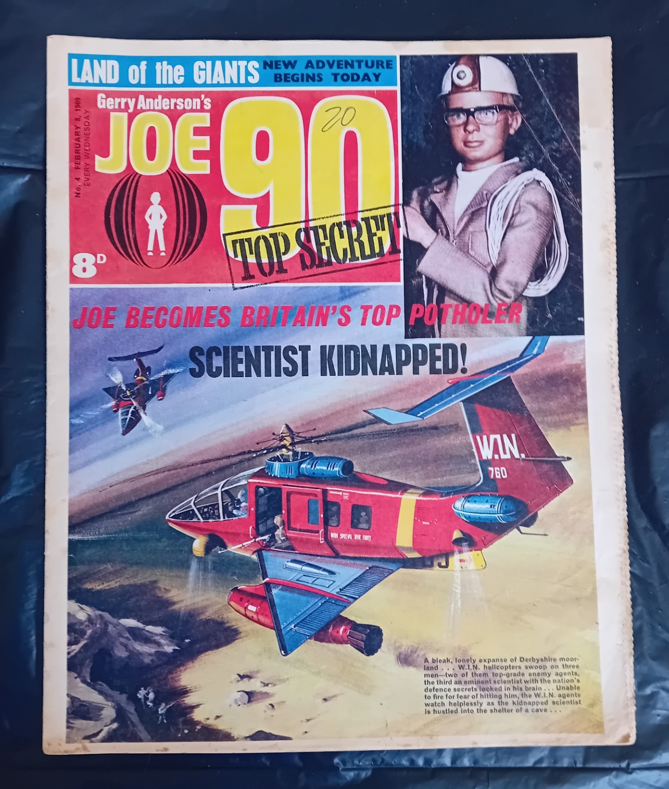 Joe 90 comic #4 (08/02/1969).  Star Trek/Land of Giants/The Champions. GD/VG