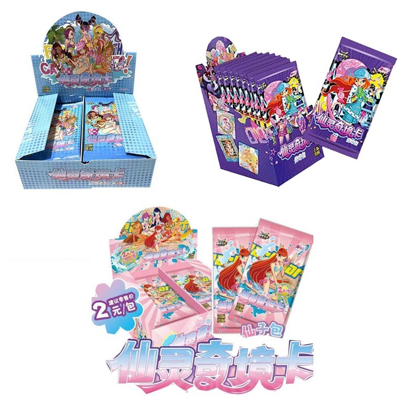 Winx Club Fairy Spirit Wonderland Card Anime Collection Card  1Set/3styles