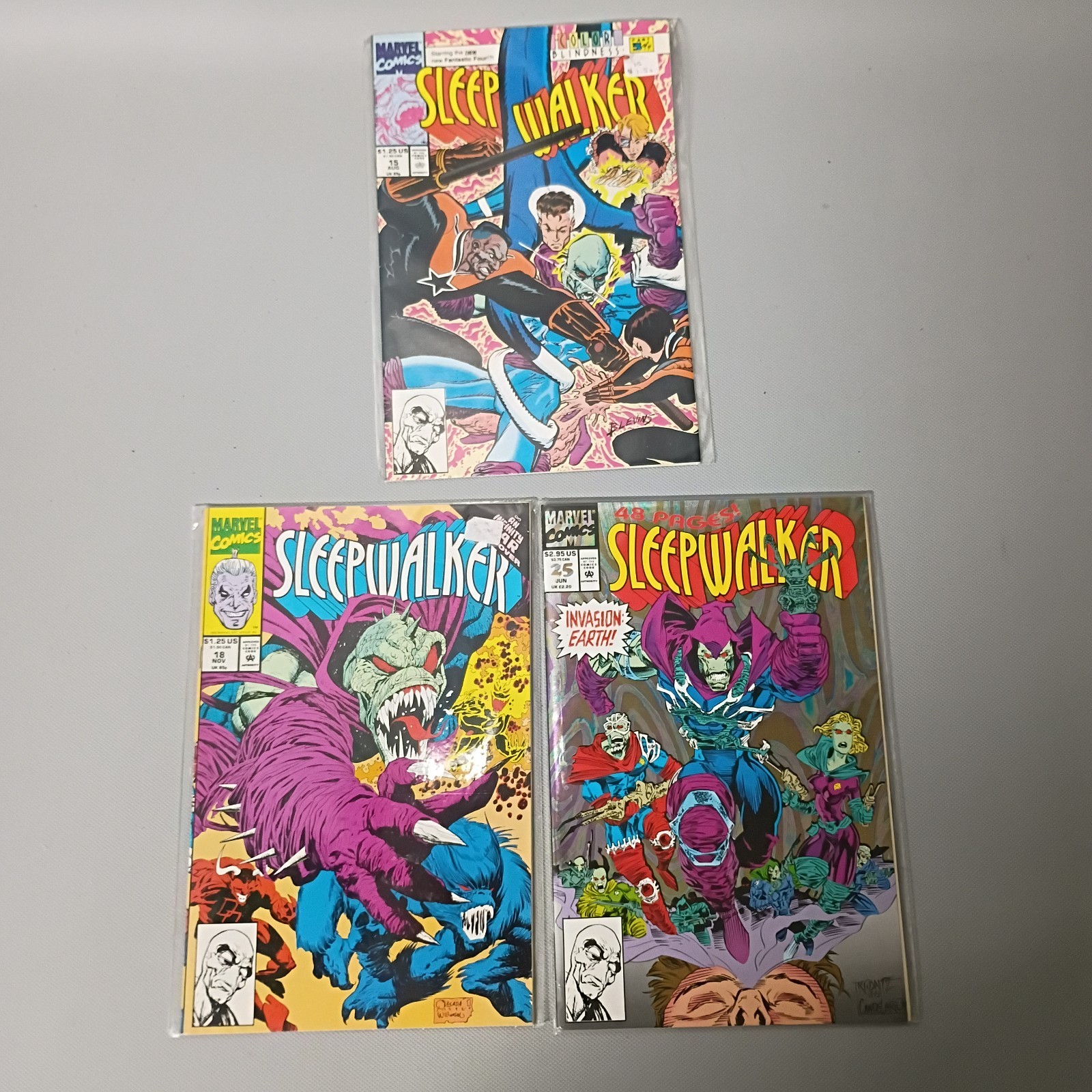 Sleepwalker #15 18 25 lotto di 3 1991-1993 Marvel Comics Edicola