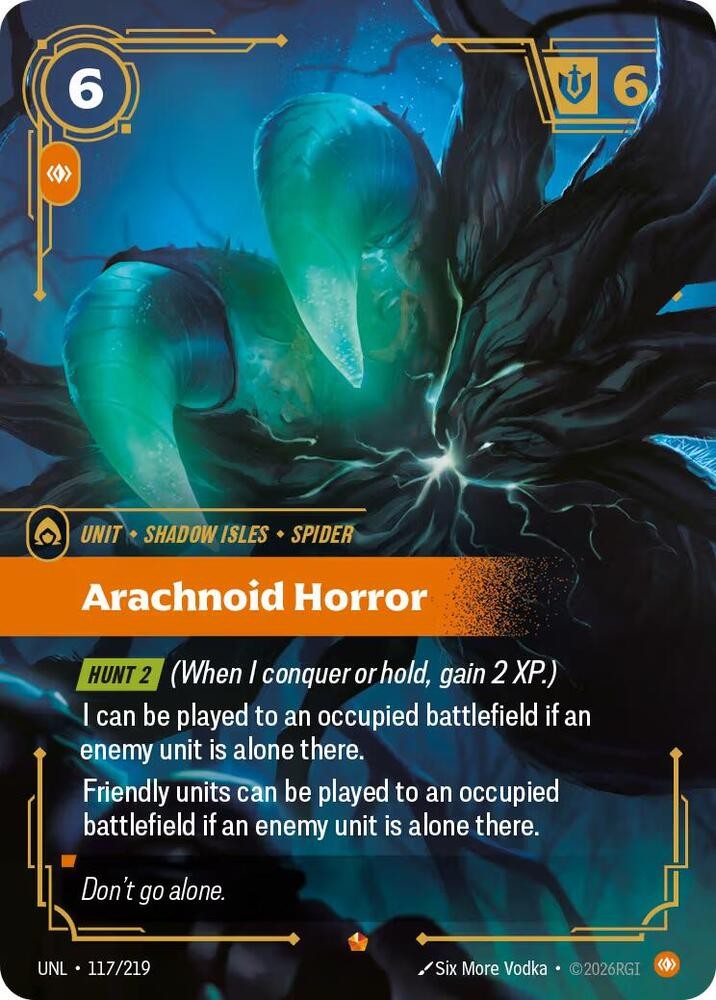 Arachnoid Horror [Unleashed] 117/219 NM Foil