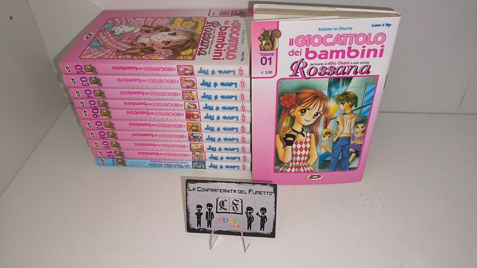 ROSSANA IL GIOCATTOLO DEI BAMBINI SERIE COMPLETA 1/10 +SPECIALE VILLA DELL'ACQUA