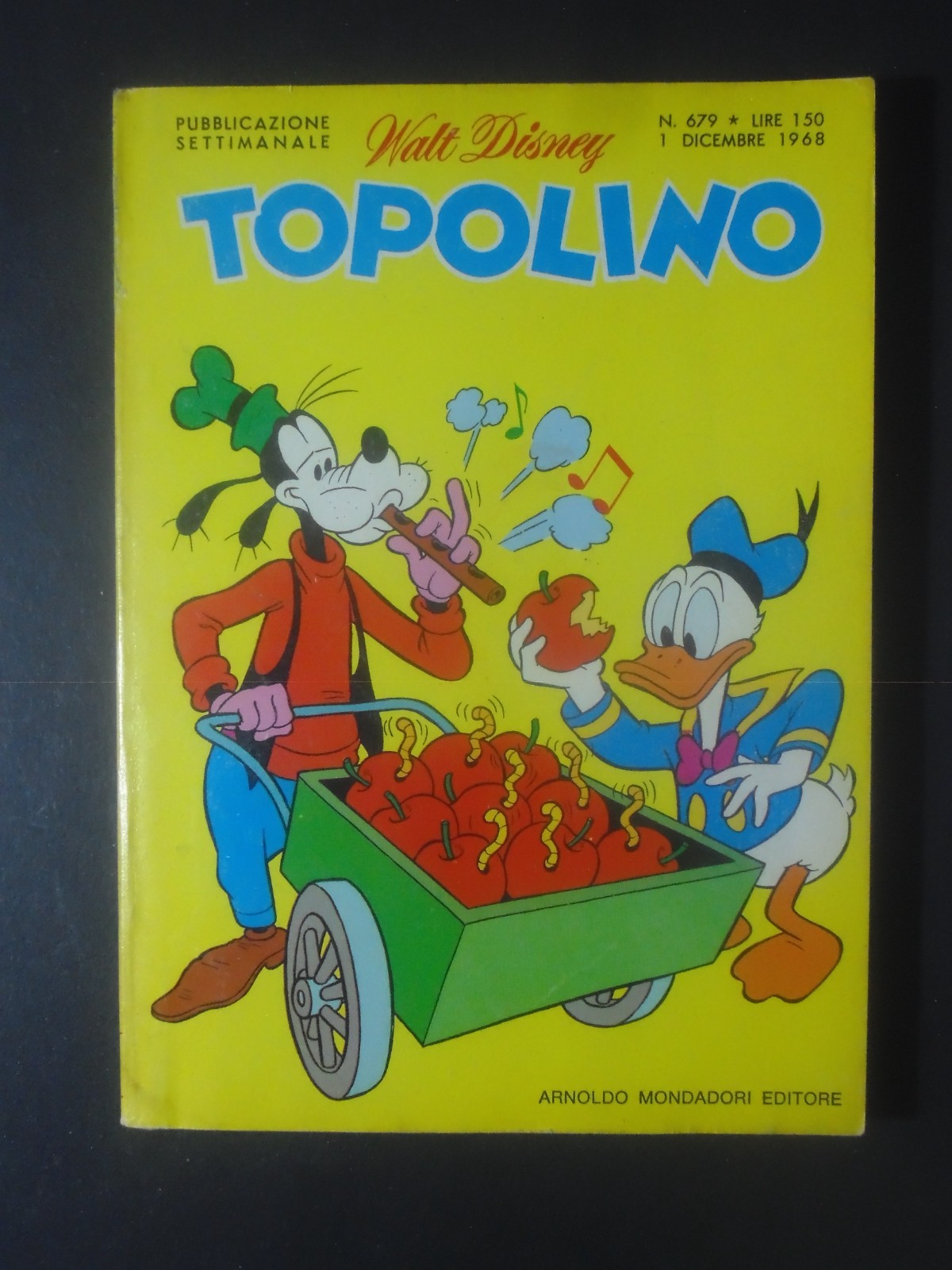 Topolino n. 679 con inserto regionale GIACOMINO CLUB, con bollini e cartolina 