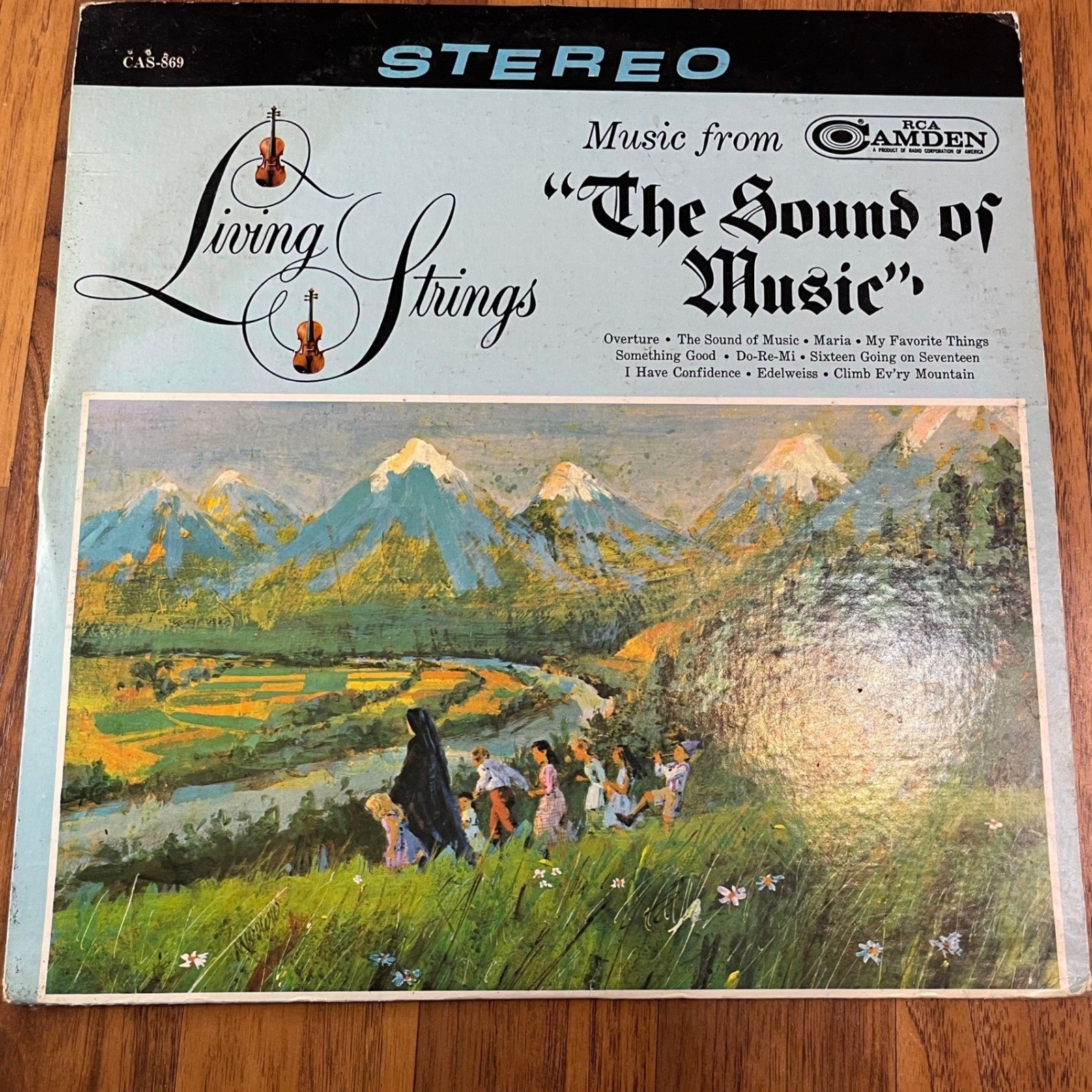 Living Strings Music from The Sound of Music LP RCA Camden CAS-869 1965 Stereo