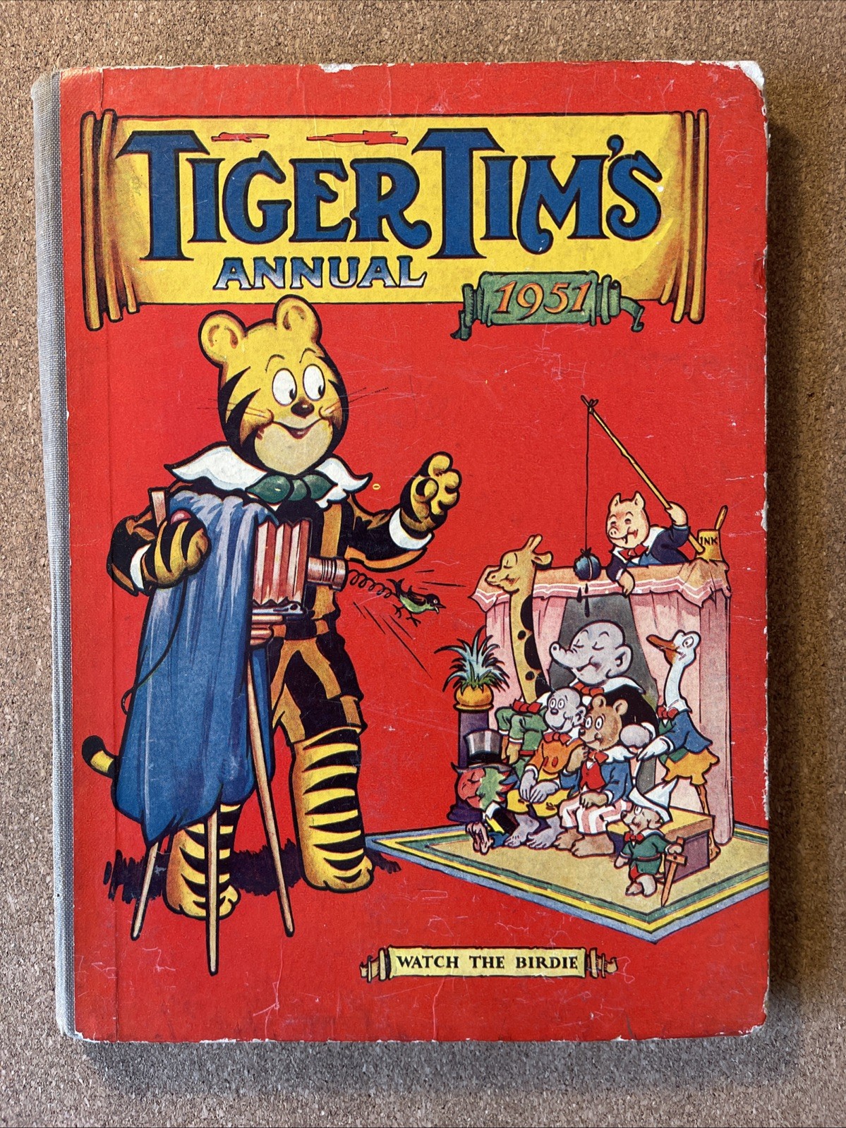 Tiger Tim's Annual 1951 Fair, Book attached to the cover at front only