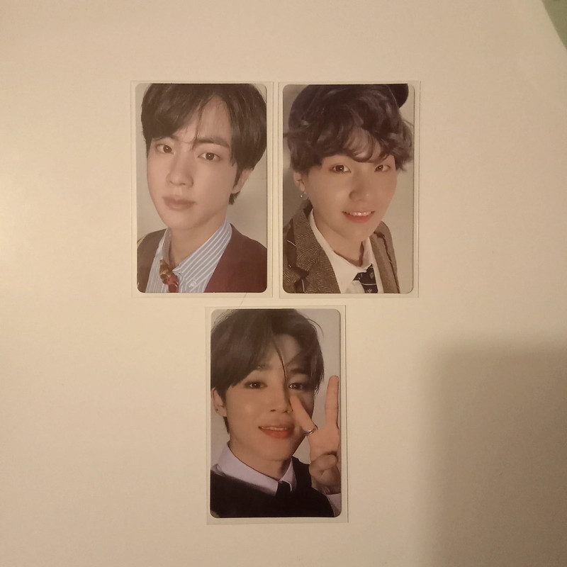 💜 BTS - Set de 3 photocards officielles 🎴