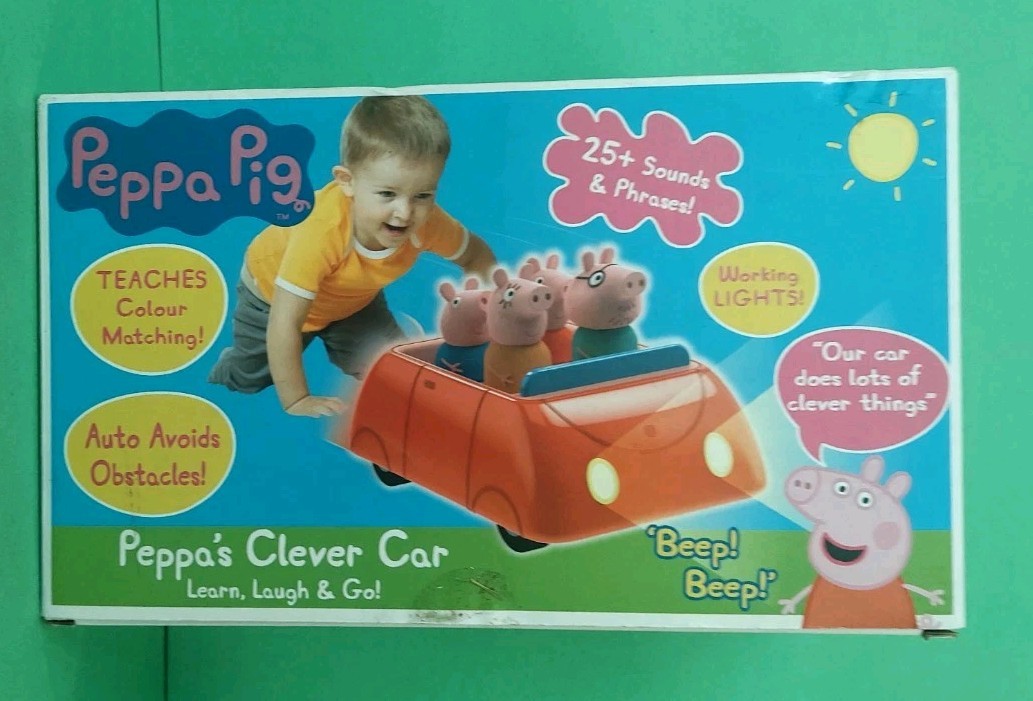 Peppa Pig's Clever Car Luci Interattive Suoni Suoni Suona Peppa Musica e Parla 
