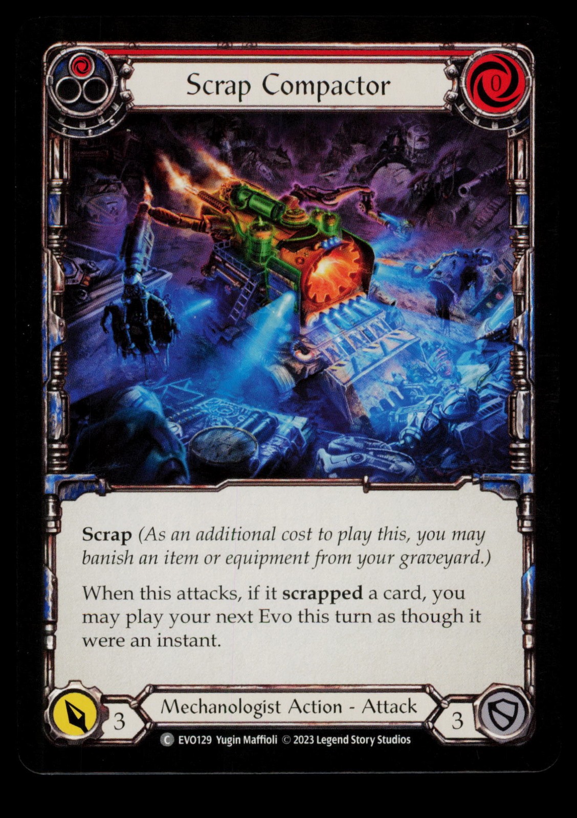 Scrap Compactor EVO129 Bright Lights Flesh and Blood TCG CCG