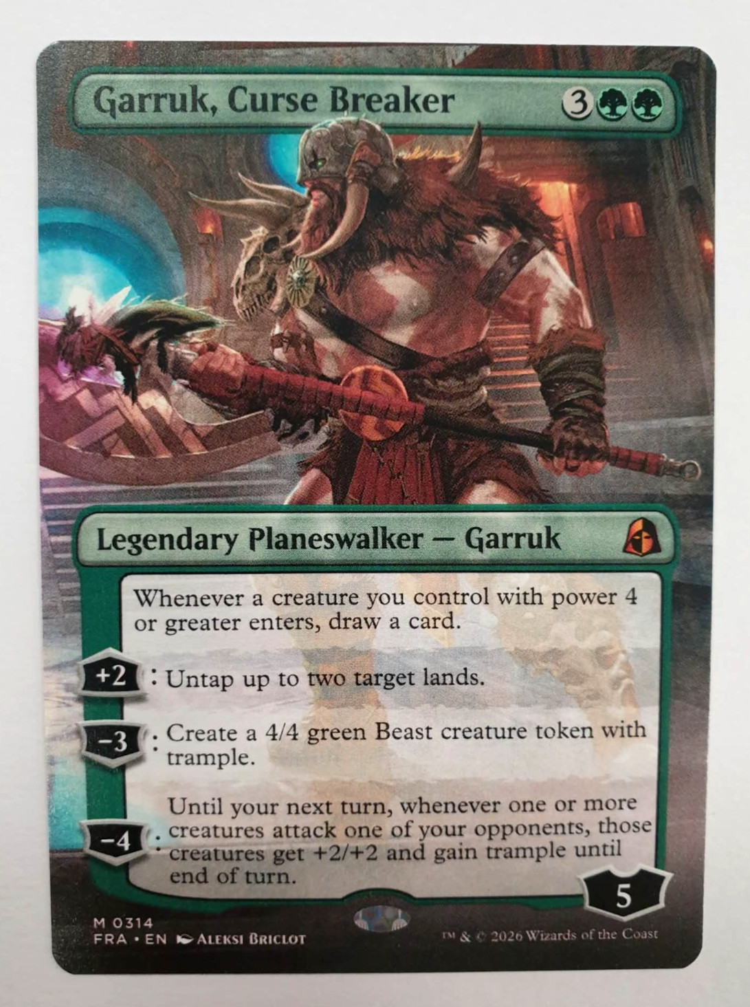 Garruk, Curse Breaker - Borderless Mythic - MTG Reality Fracture - 0314 NM