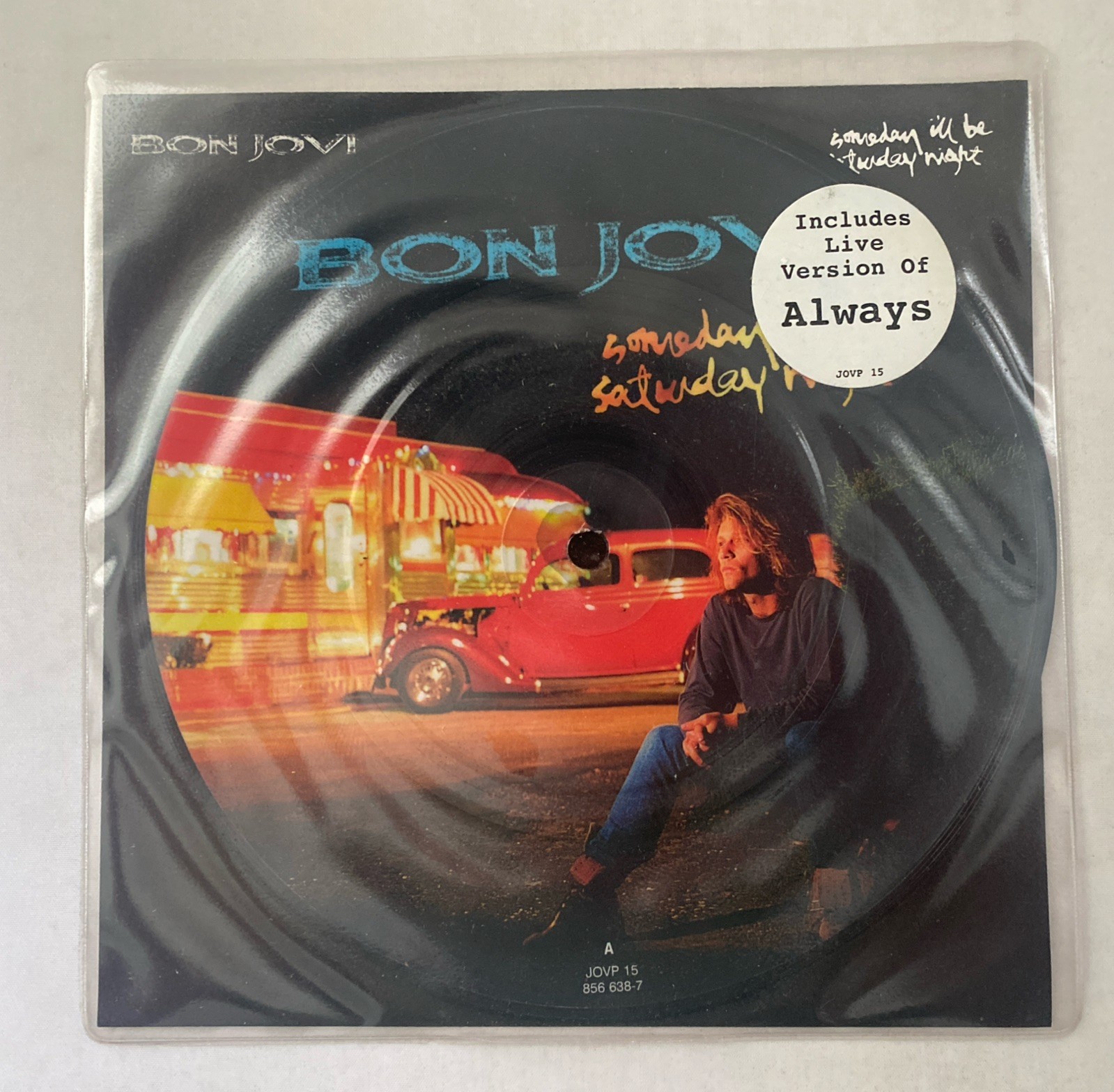 Bon Jovi - Someday I'll Be Saturday Night Picture Disc 7" Record 1995 Read Descr