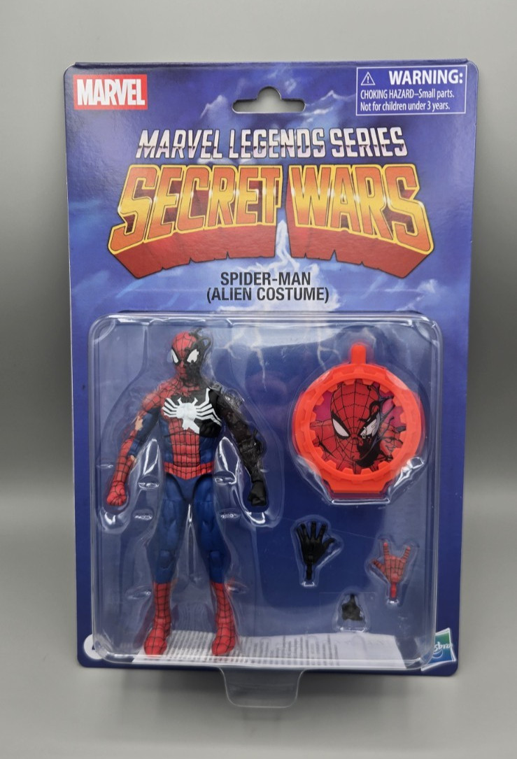 Marvel Legends Secret Wars Spider-Man (Alien Costume) MOC Case Fresh