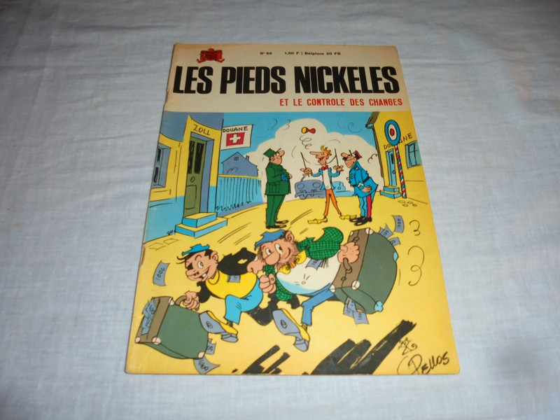 BD Les Pieds Nickelés 66 : Les Pieds Nickelés et le contrôle des changes Editions SPE 1970