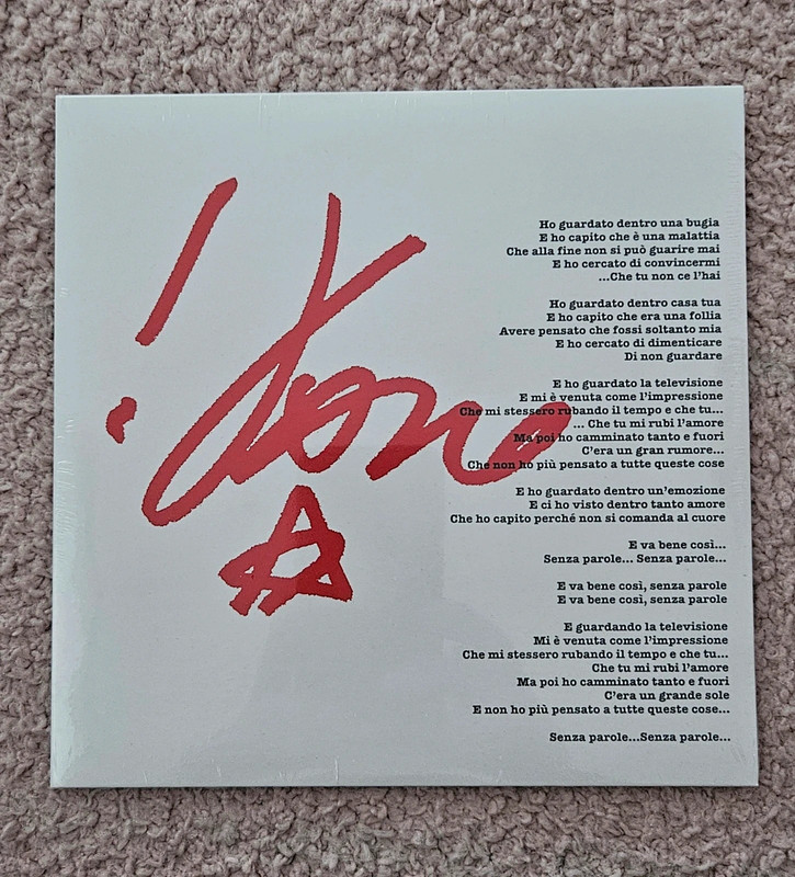Vinile 45 giri Vasco Rossi "Senza Parole"
