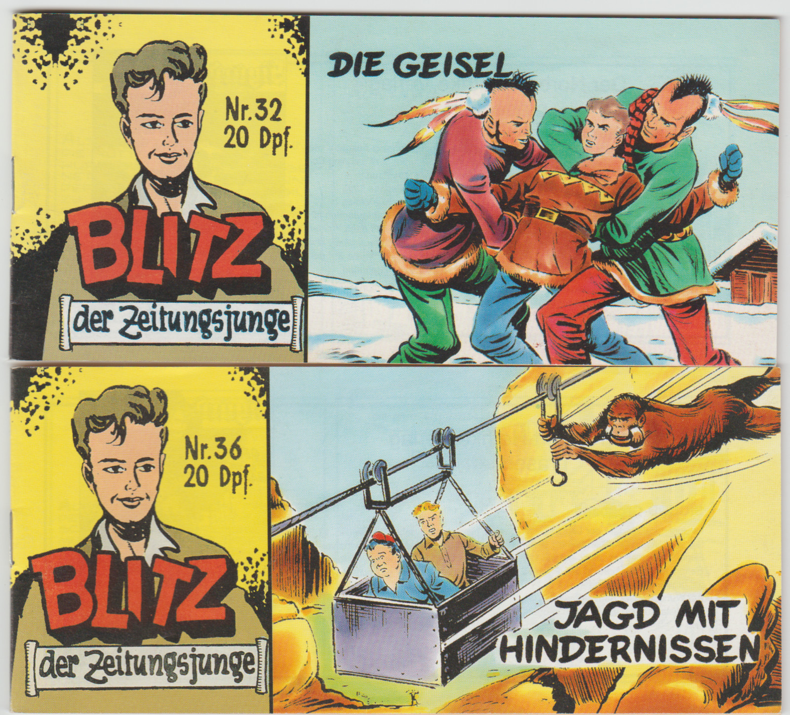 BLITZ DER ZEITUNGSJUNGE..Nr.32,36,...Norbert Hethke Verlag