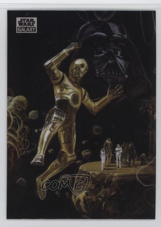 2025 Chrome Star Wars Galaxy Refractor Darth Vader C-3PO Chewbacca Ugnaught 19lz