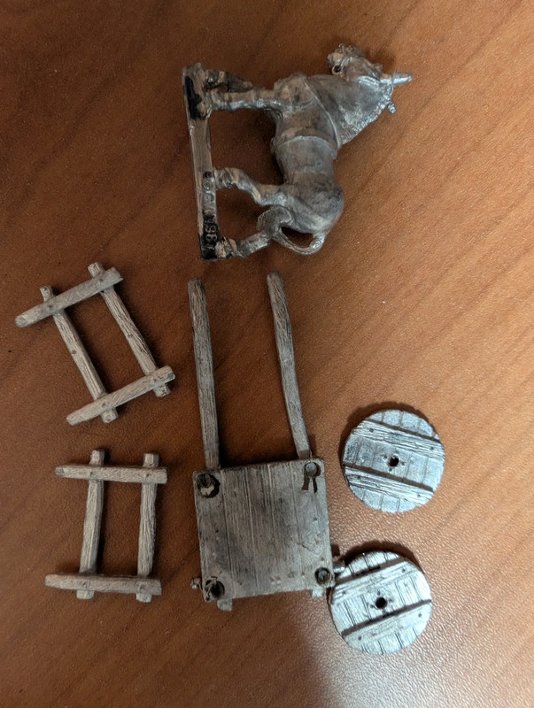 Warhammer citadel c22 adcenturer cart / wagon metal original