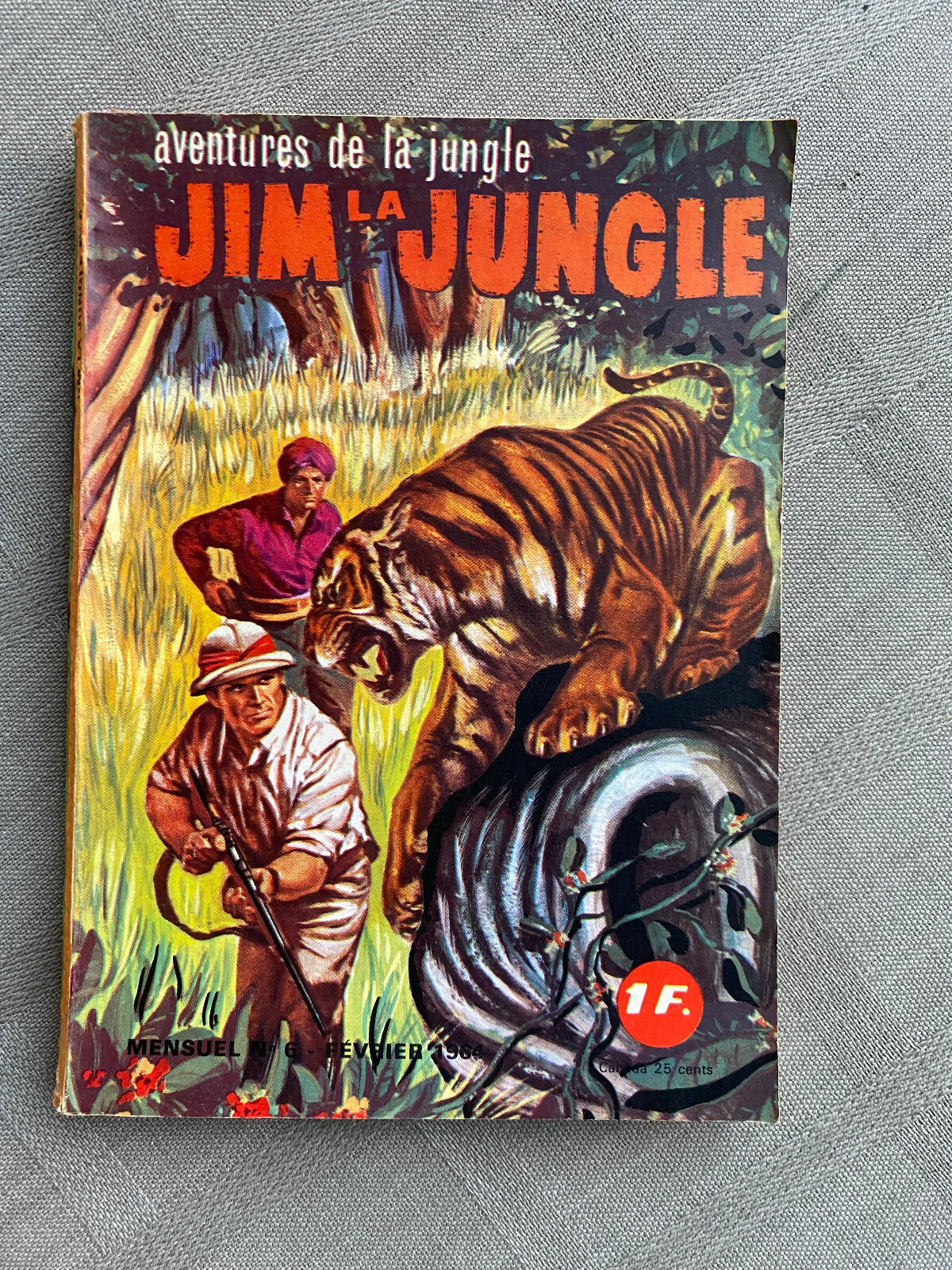 Jim La Jungle N°6 L'Angelo Della Giungla EDI-EUROP 1964 In Buone Condizioni