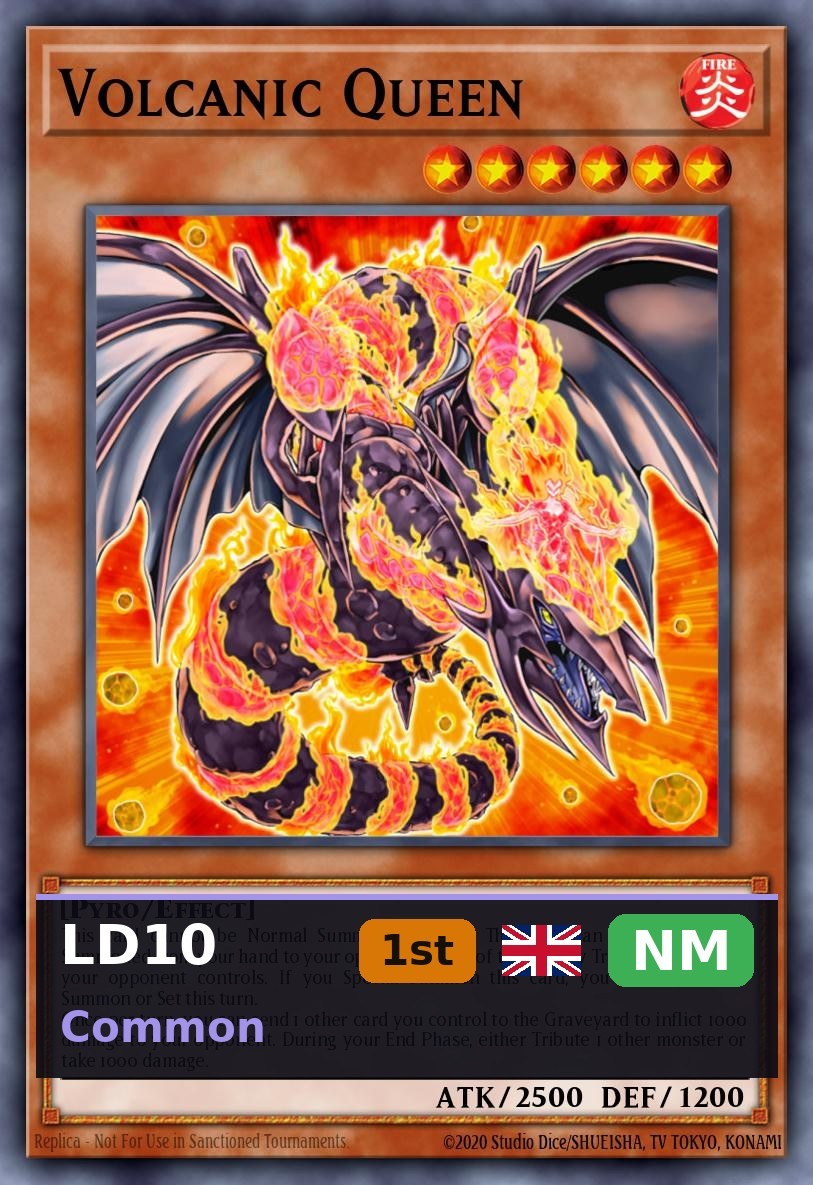 Regina Vulcanica LD10-028 1° Edizione NM IT Yu-Gi-Oh