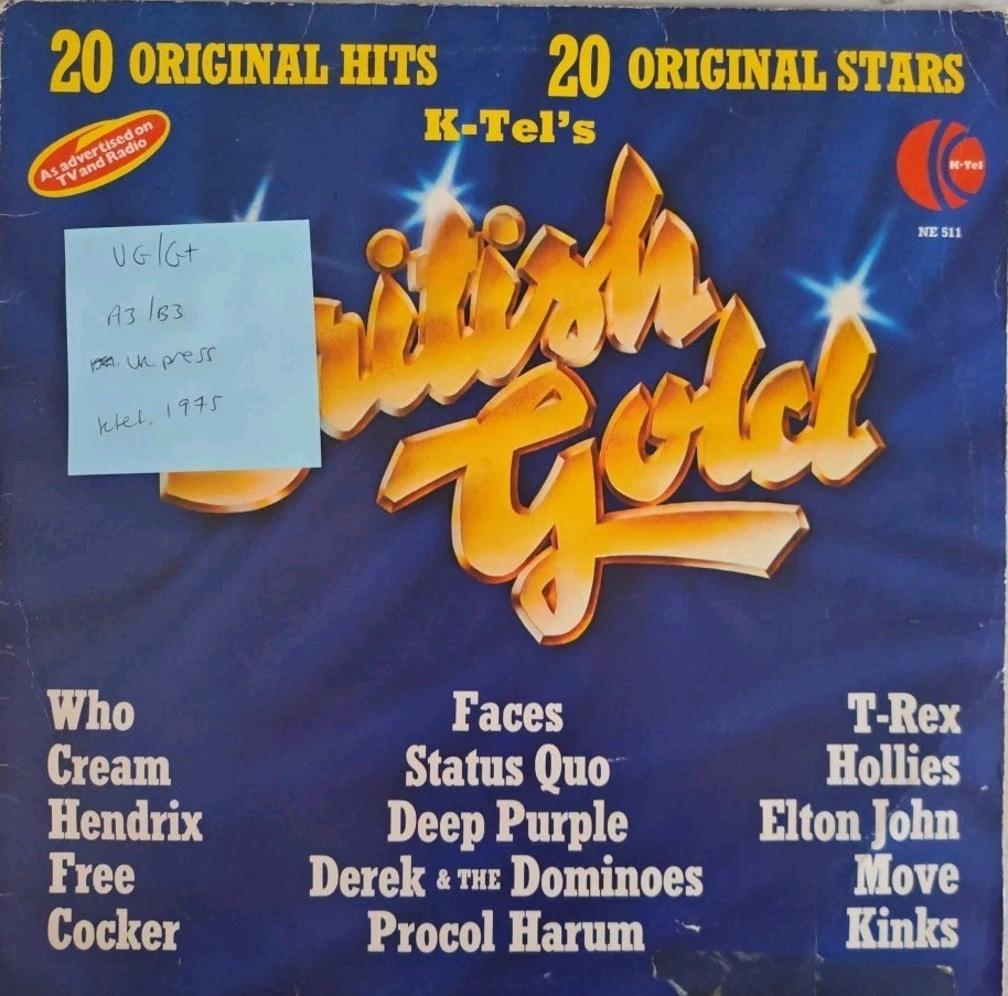 Various British Gold Vinyl Record VG/G+ NE511 1975