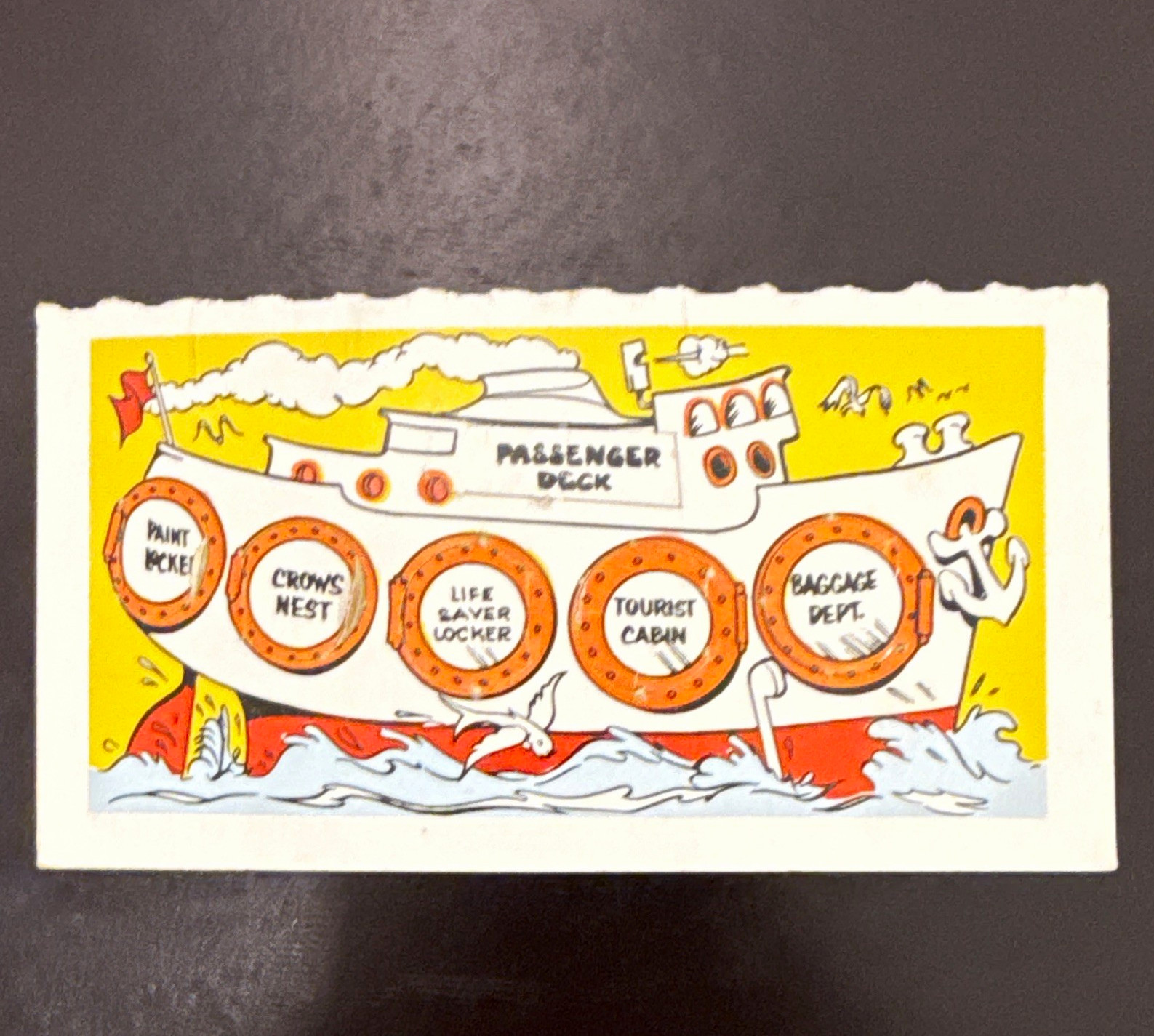 Topps 1970 Funny Doors Base Set #7 Passenger Deck