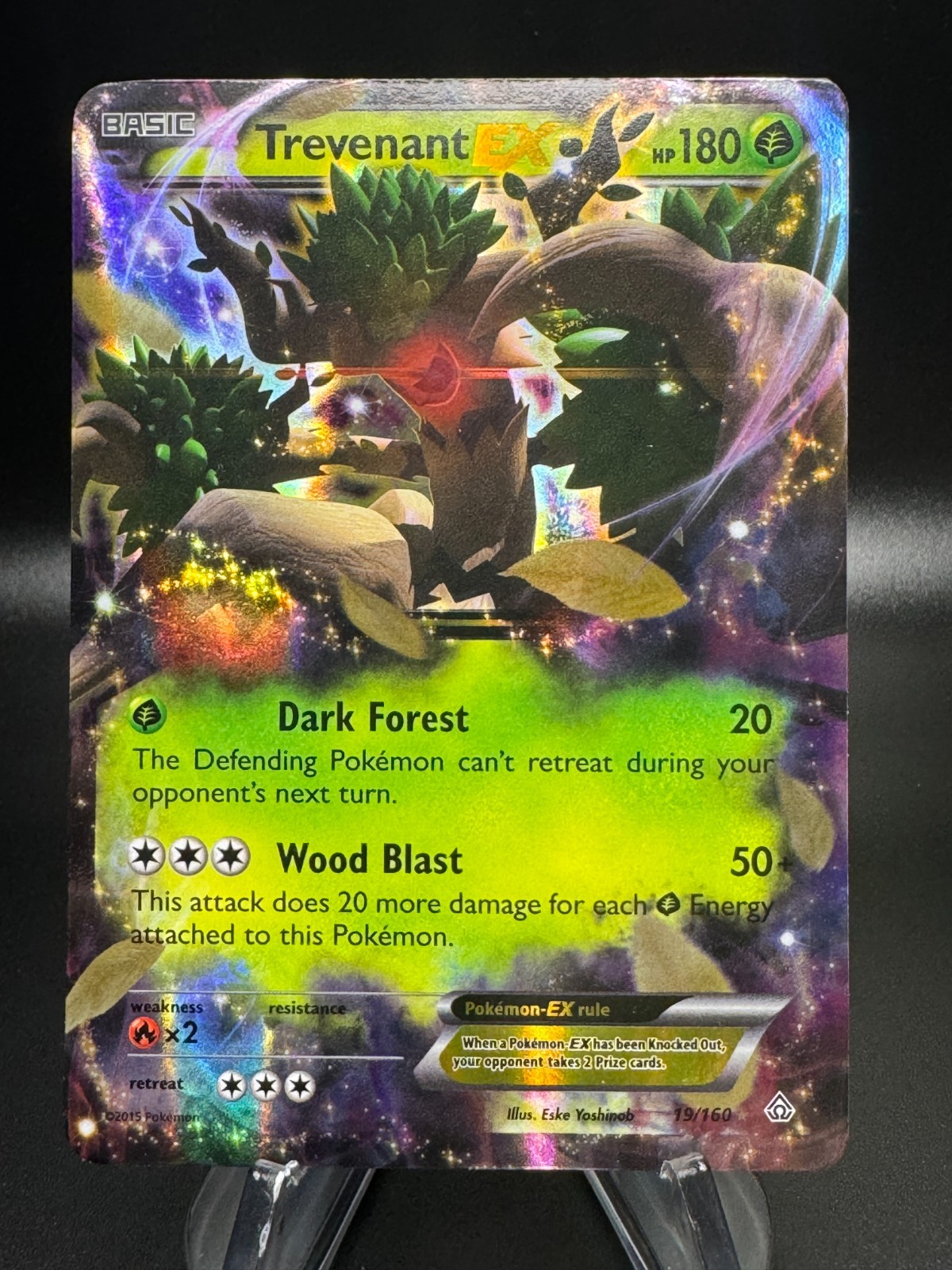 Pokemon XY Scontro Primordiale TREVENANT EX Ultra Rara #19/160 1