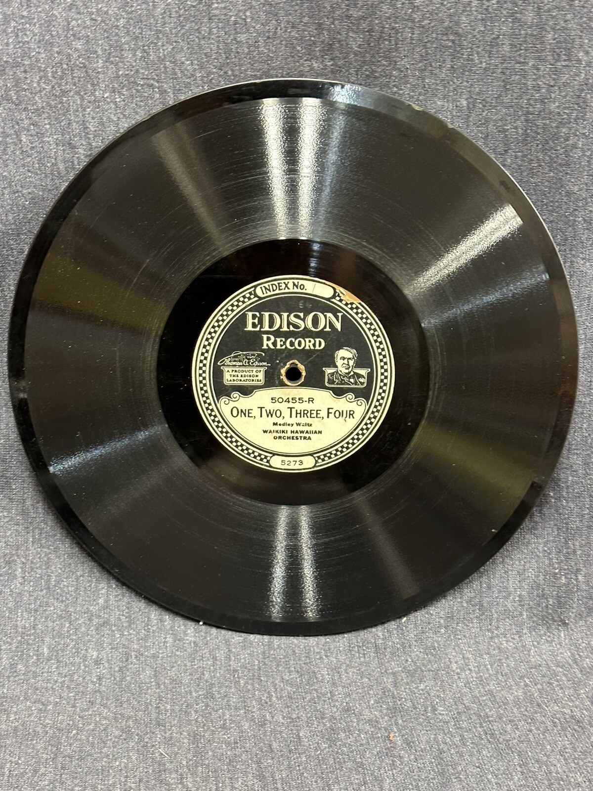 Waikiki Hawaiian Orchestra Edison Record  One Two Three Four Ford Ellis March
