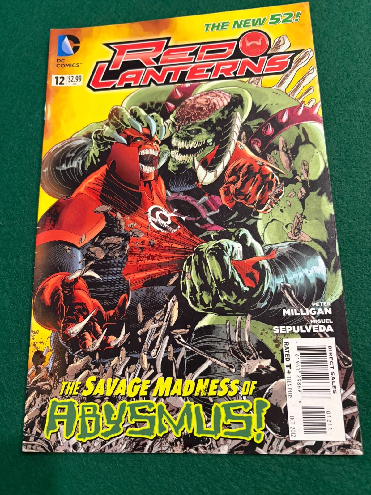 Red Lanterns #12 The New 52 DC Comics Peter Milligan Miguel Sepulveda 2012