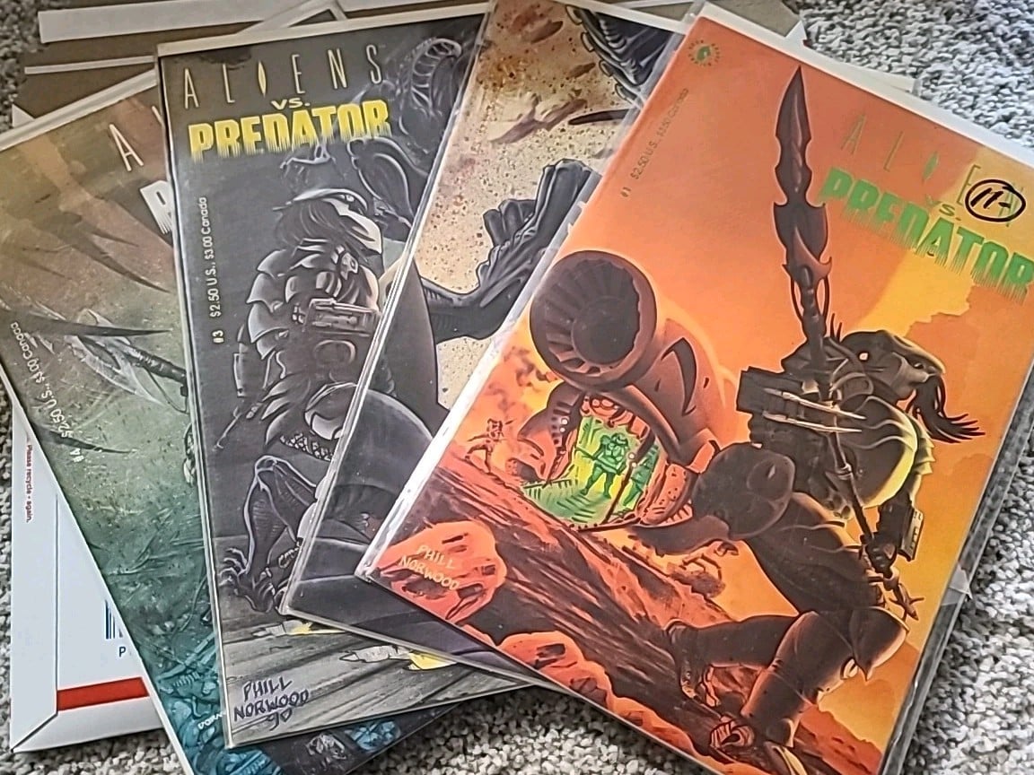 Aliens vs Predator #1-4 Set Completo - Dark Horse Comics - Non Letto, Insaccato e...