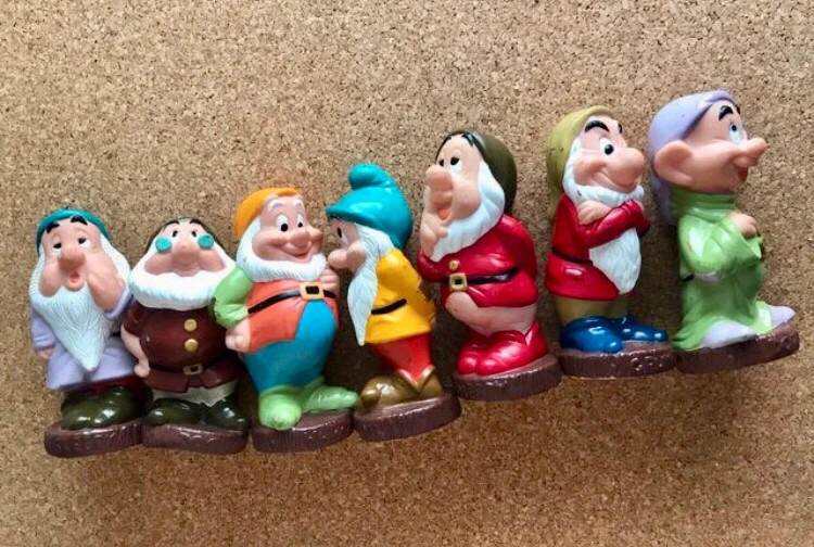 Figuras 7 enanitos Disney vintage