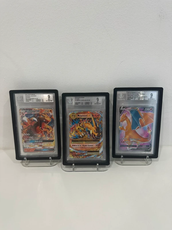 Lote cartas pokemon charizard BGS 9 español