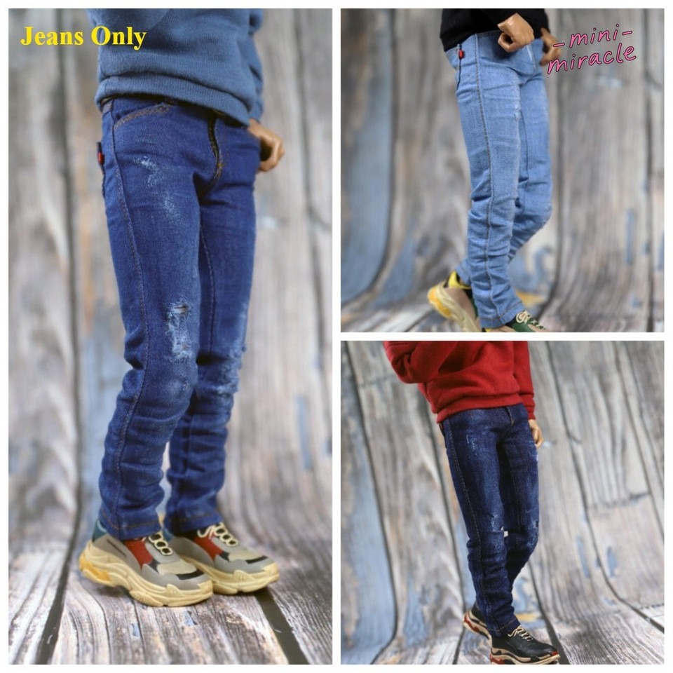 Elegante Jeans Strappati Cool Warrior Soldato Uomo 1/6 per Corpo Action Figure 12"