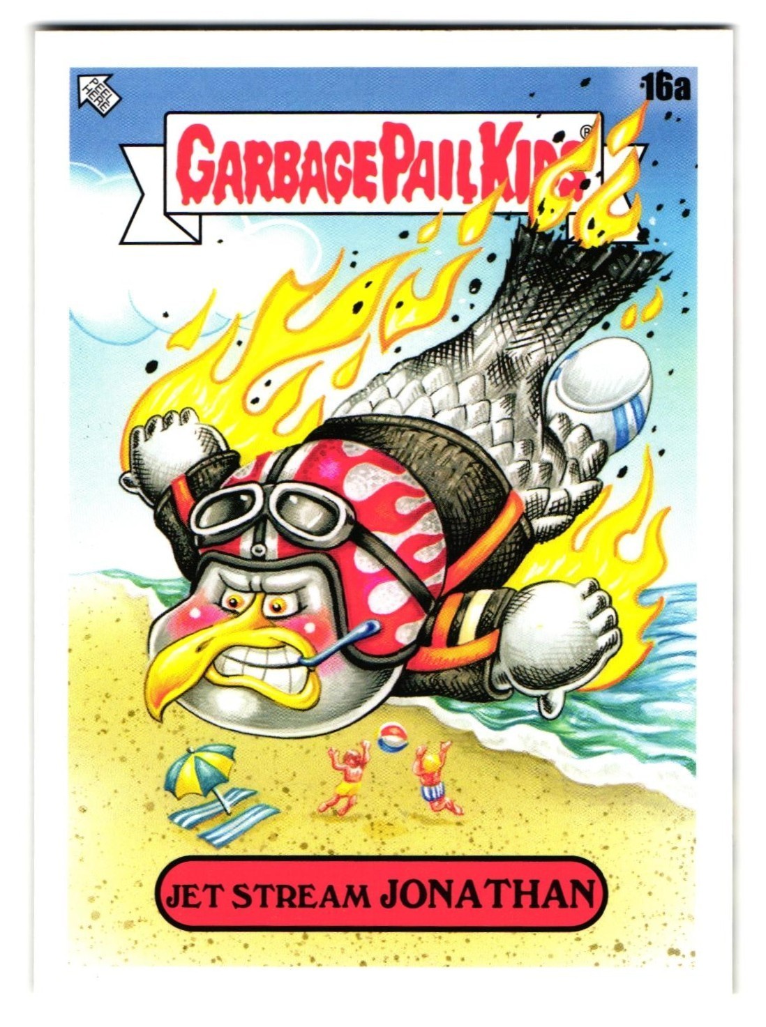 JONATHAN Livingston Seagull Jet Stream GPK Garbage Pail Kids Book Worms #16a